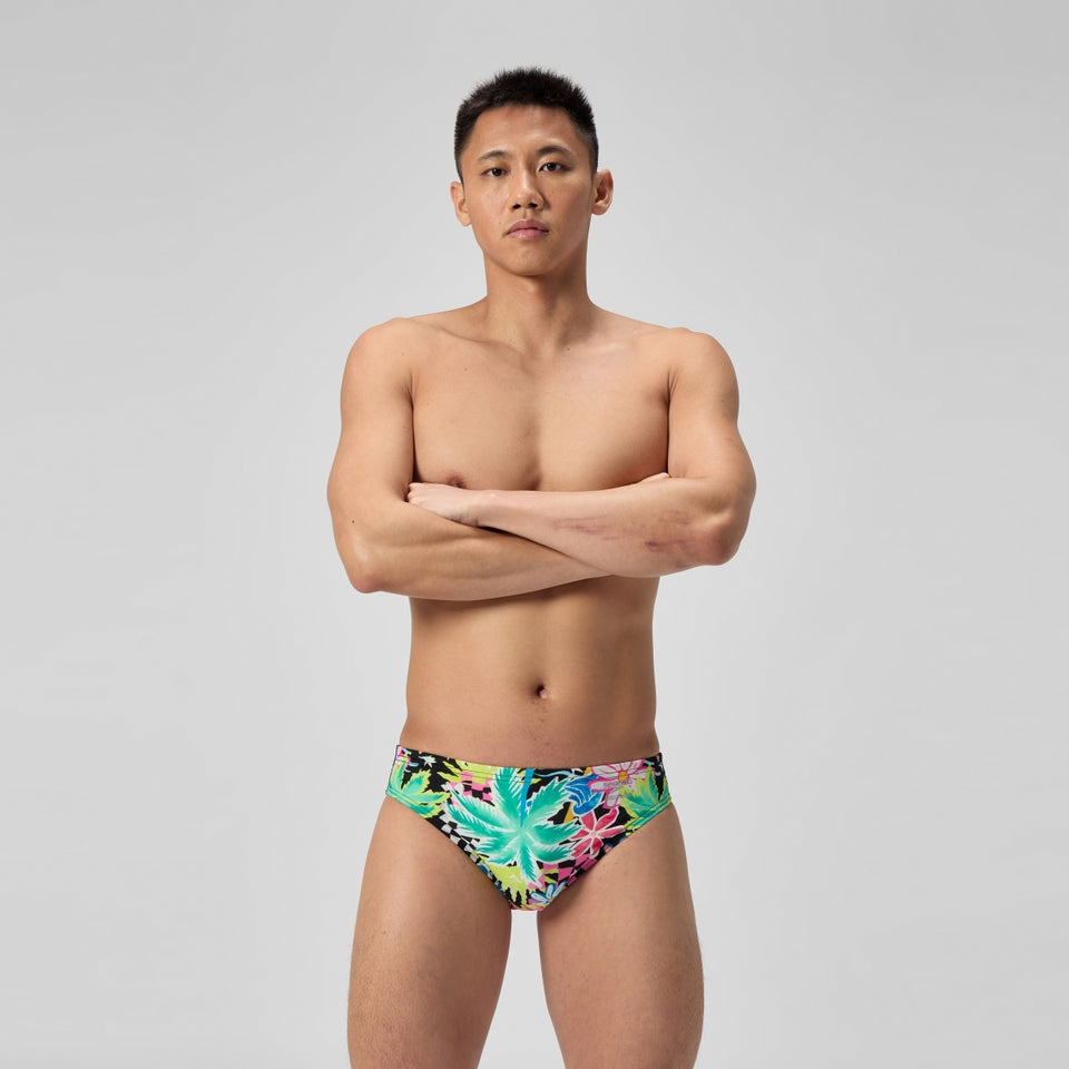 Club Training Printed Brief Green | Speedo