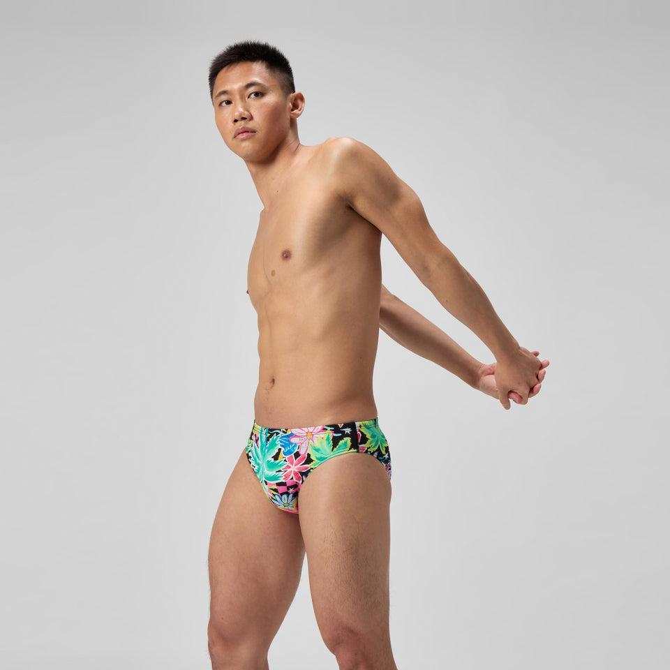 Club Training Printed Brief Green | Speedo