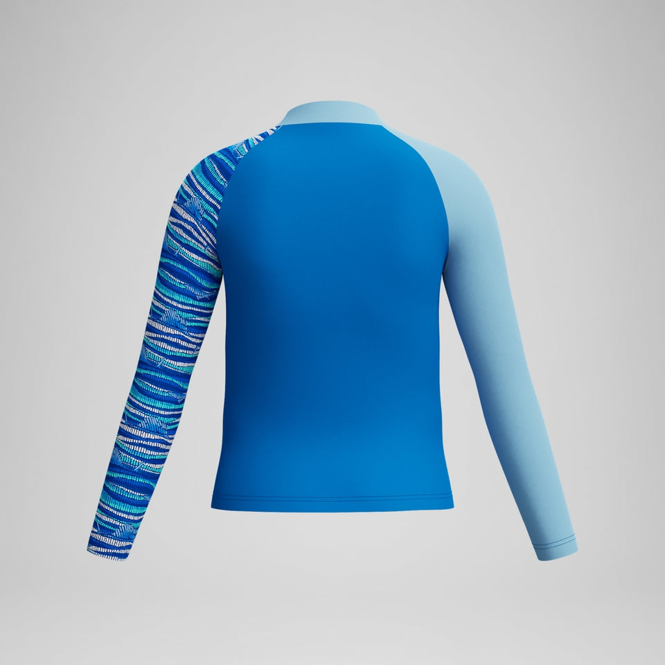Boys Long Sleeve Rashguard Blue | Speedo
